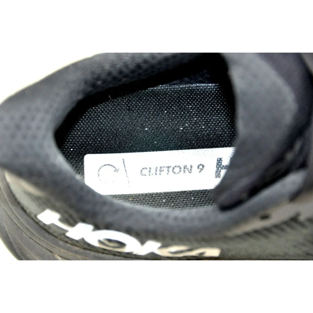 Hoka Clifton 9 GTX Mens Sz 8D Running Shoes Black Gore-Tex Waterproof Athletic
